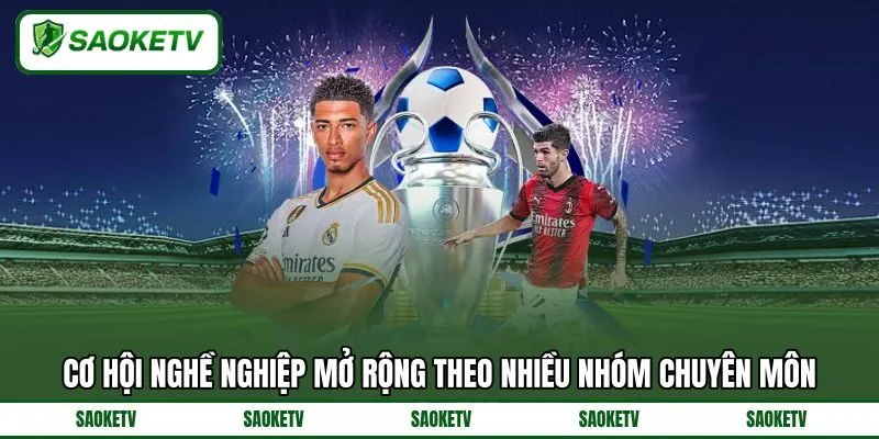 Cơ hội nghề nghiệp mở rộng theo nhiều nhóm chuyên môn