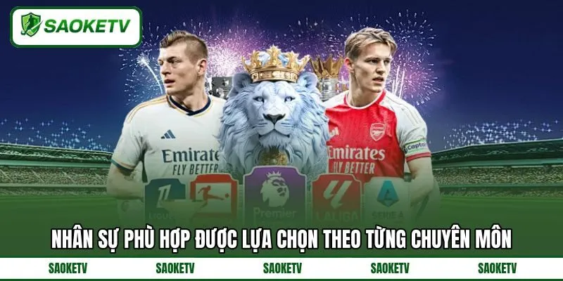Nhân sự phù hợp được lựa chọn theo từng chuyên môn
