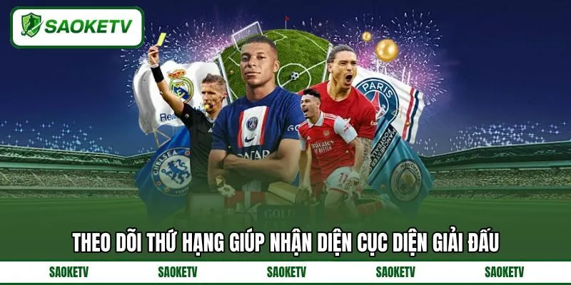 Theo dõi thứ hạng giúp nhận diện cục diện giải đấu Theo dõi thứ hạng giúp nhận diện cục diện giải đấu